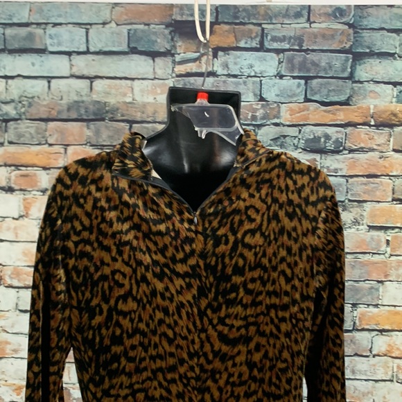 Maggy London brown cheetah dress Size12 - Picture 3 of 4